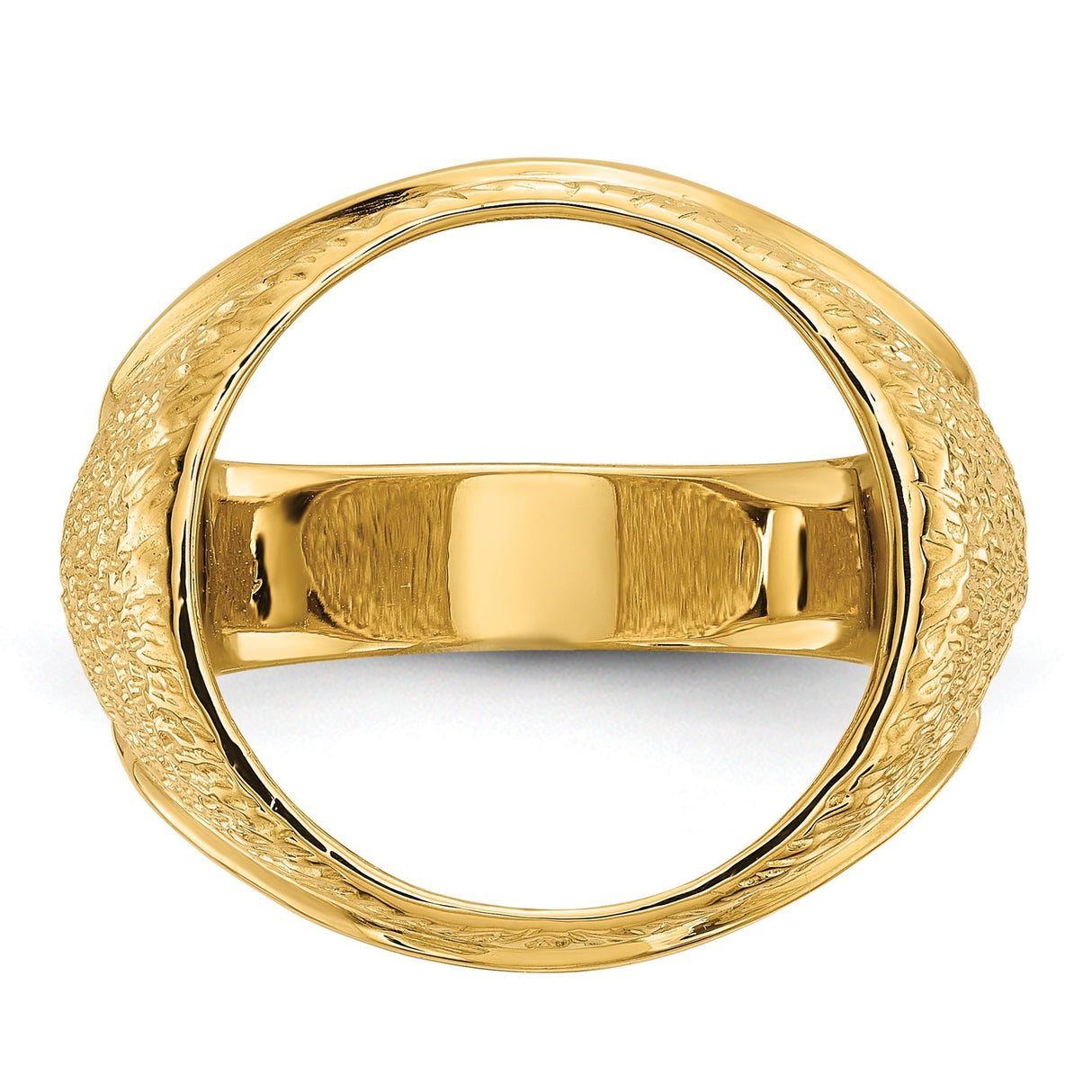 17 mm 14k Yellow Gold coin bezel for 16.5 mm Coin — additional image