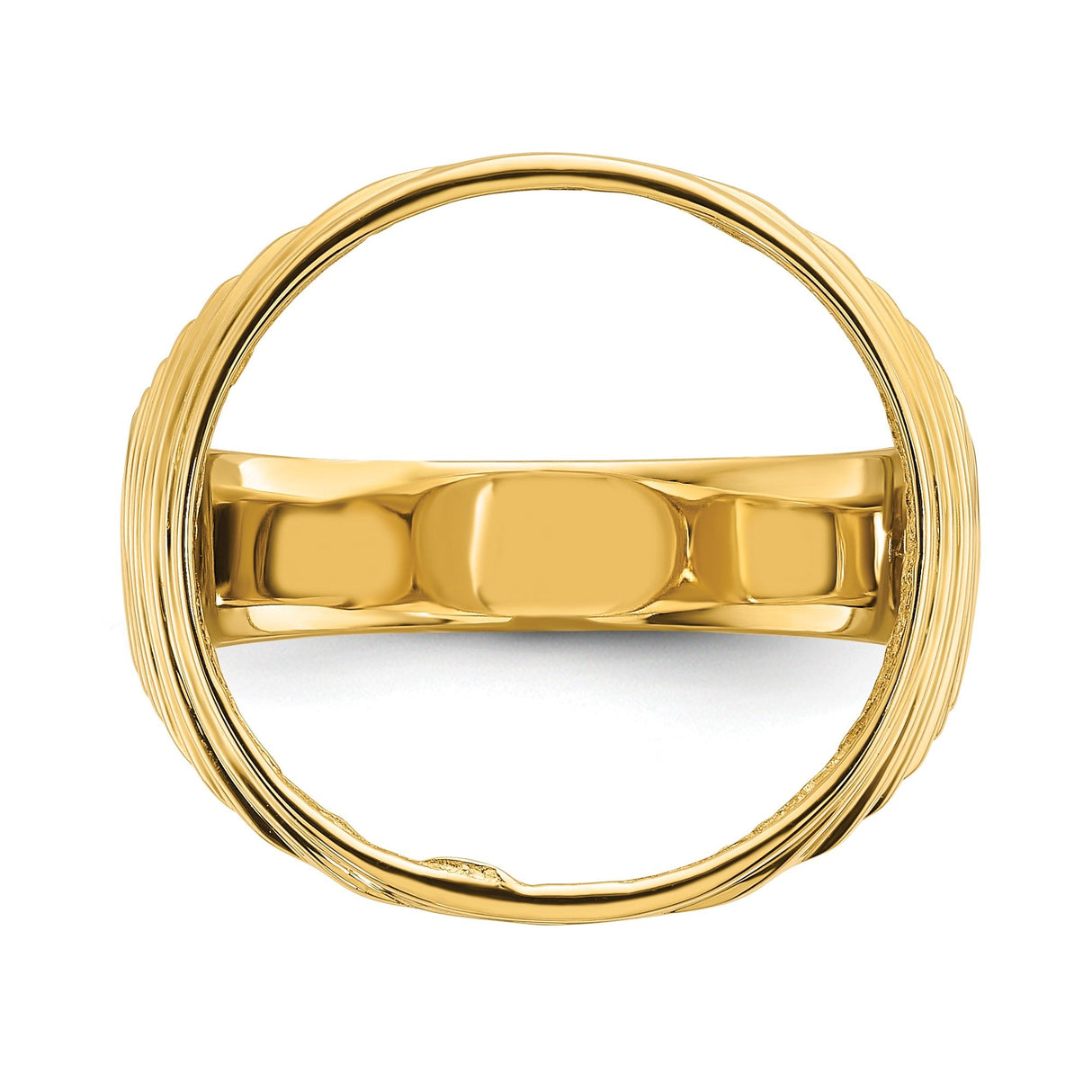 17 mm 14k Yellow Gold coin bezel for 16.5 mm Coin — additional image