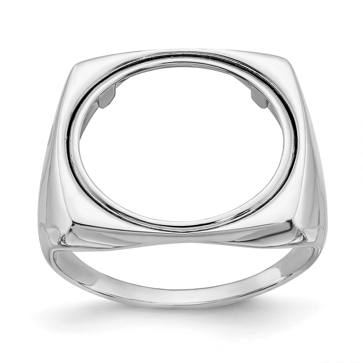 17 mm 14k White Gold coin bezel for 16.5 mm Coin — additional image
