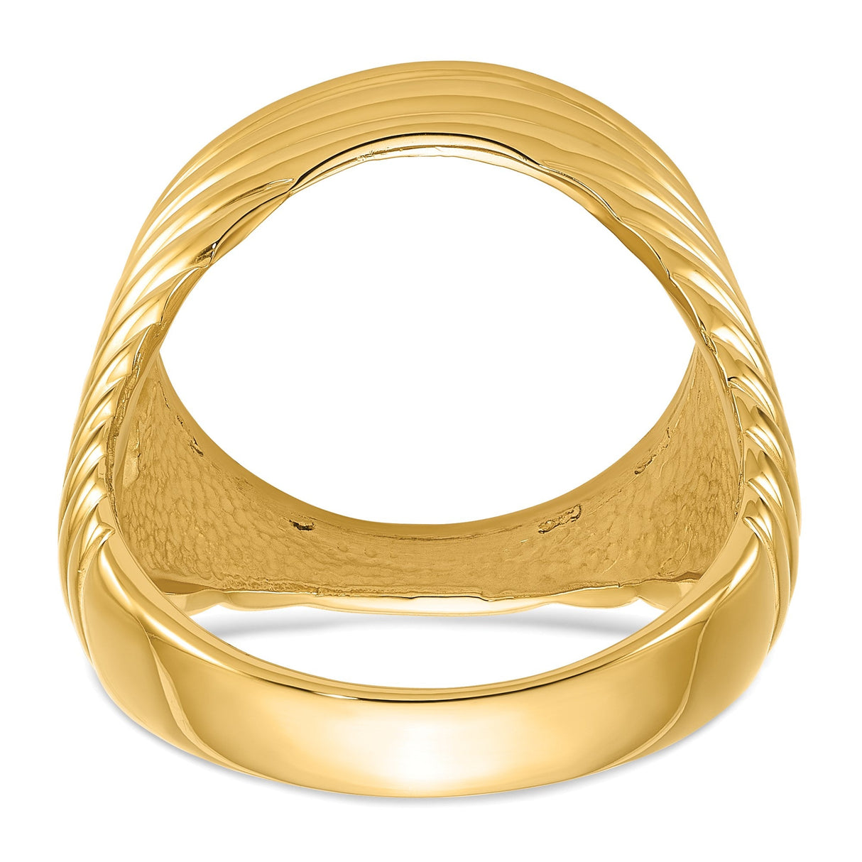 17 mm 14k Yellow Gold coin bezel for 16.5 mm Coin — additional image