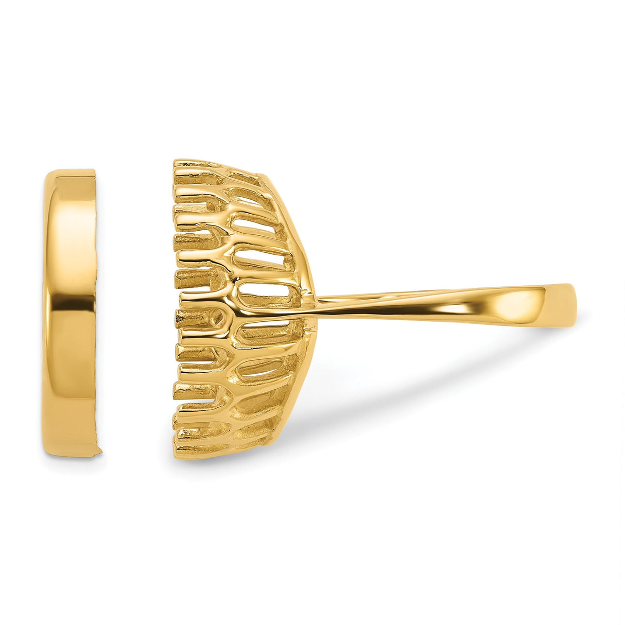 17 mm 14k Yellow Gold coin bezel for 16.5 mm Coin — additional image