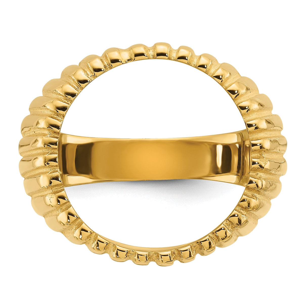 17 mm 14k Yellow Gold coin bezel for 16.5 mm Coin — additional image