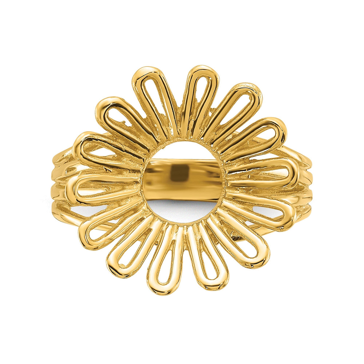 17 mm 14k Yellow Gold coin bezel for 16.5 mm Coin — additional image