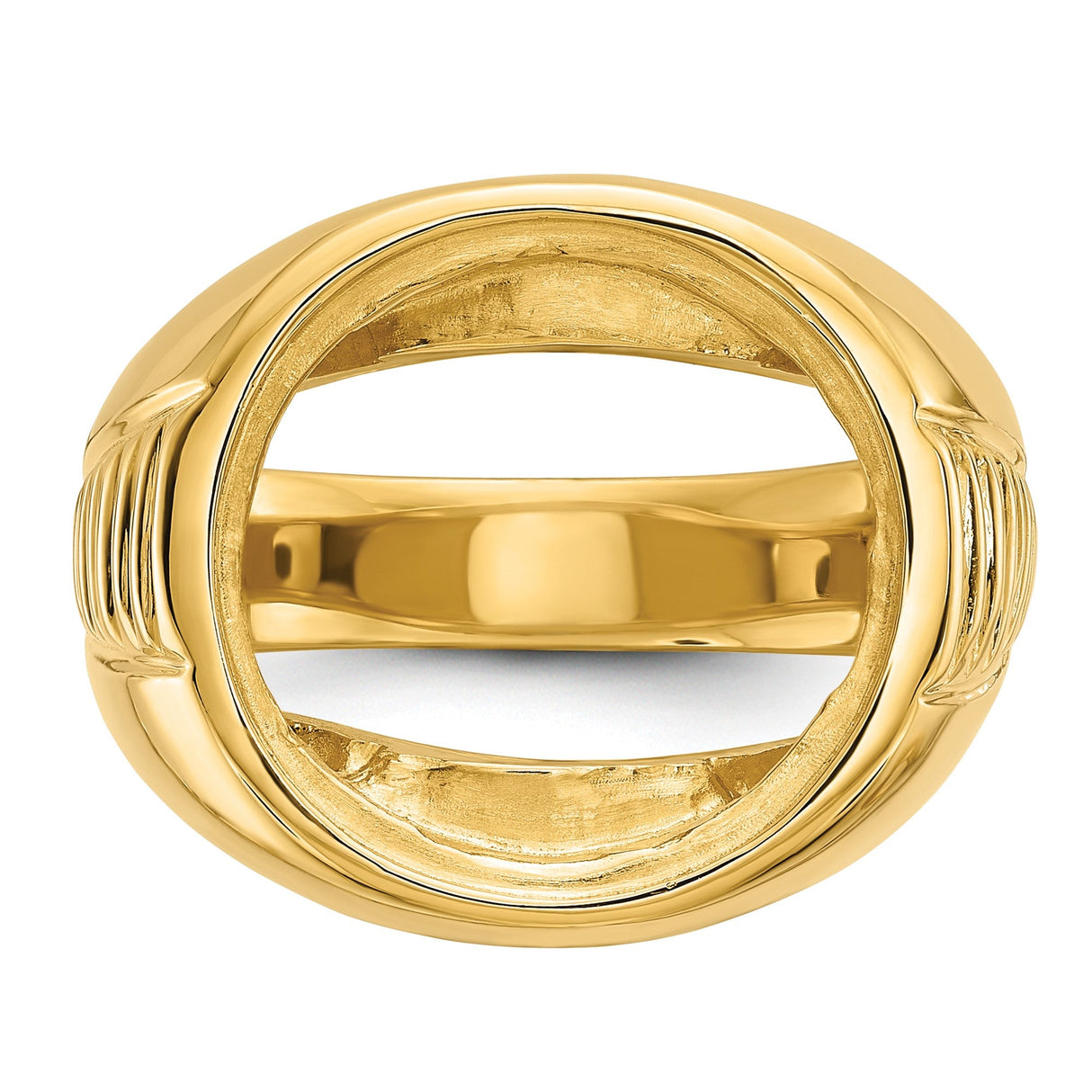 17 mm 14k Yellow Gold coin bezel for 16.5 mm Coin — additional image