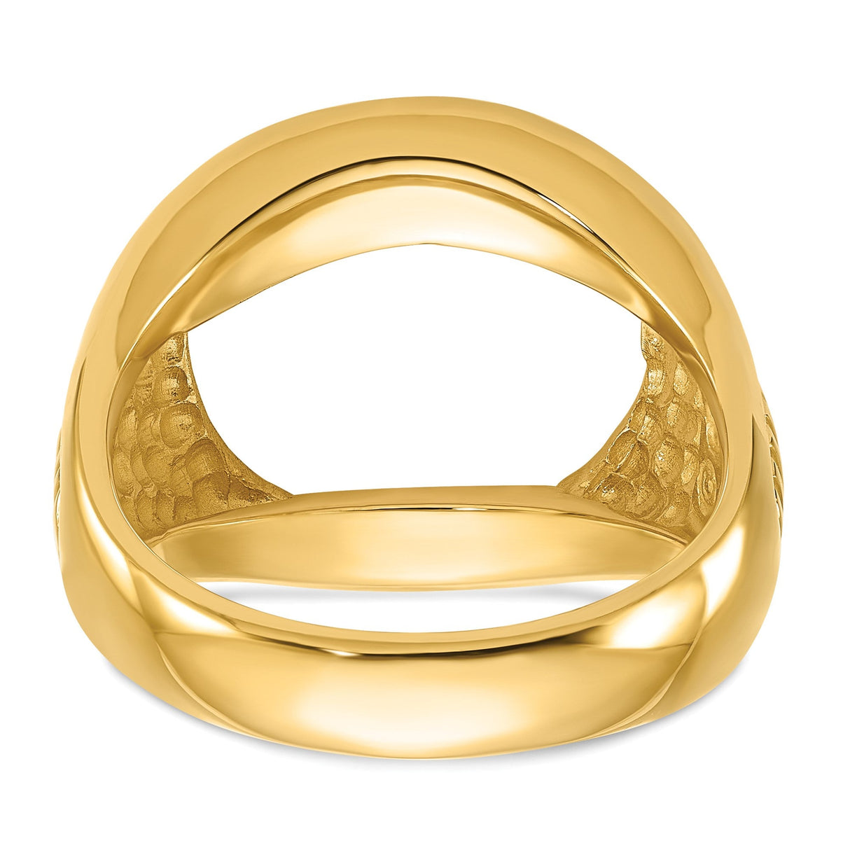 17 mm 14k Yellow Gold coin bezel for 16.5 mm Coin — additional image