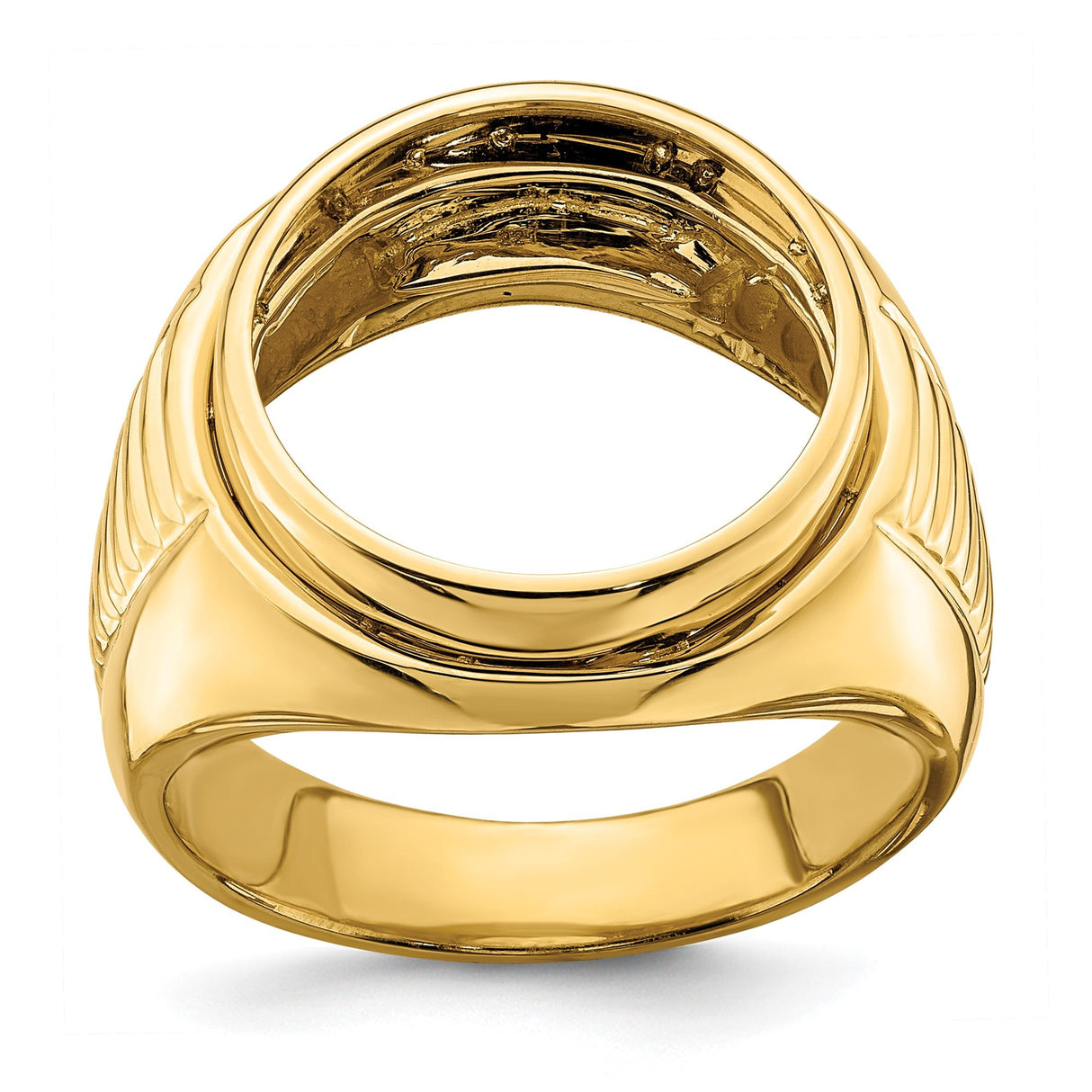 17 mm 14k Yellow Gold coin bezel for 16.5 mm Coin — additional image