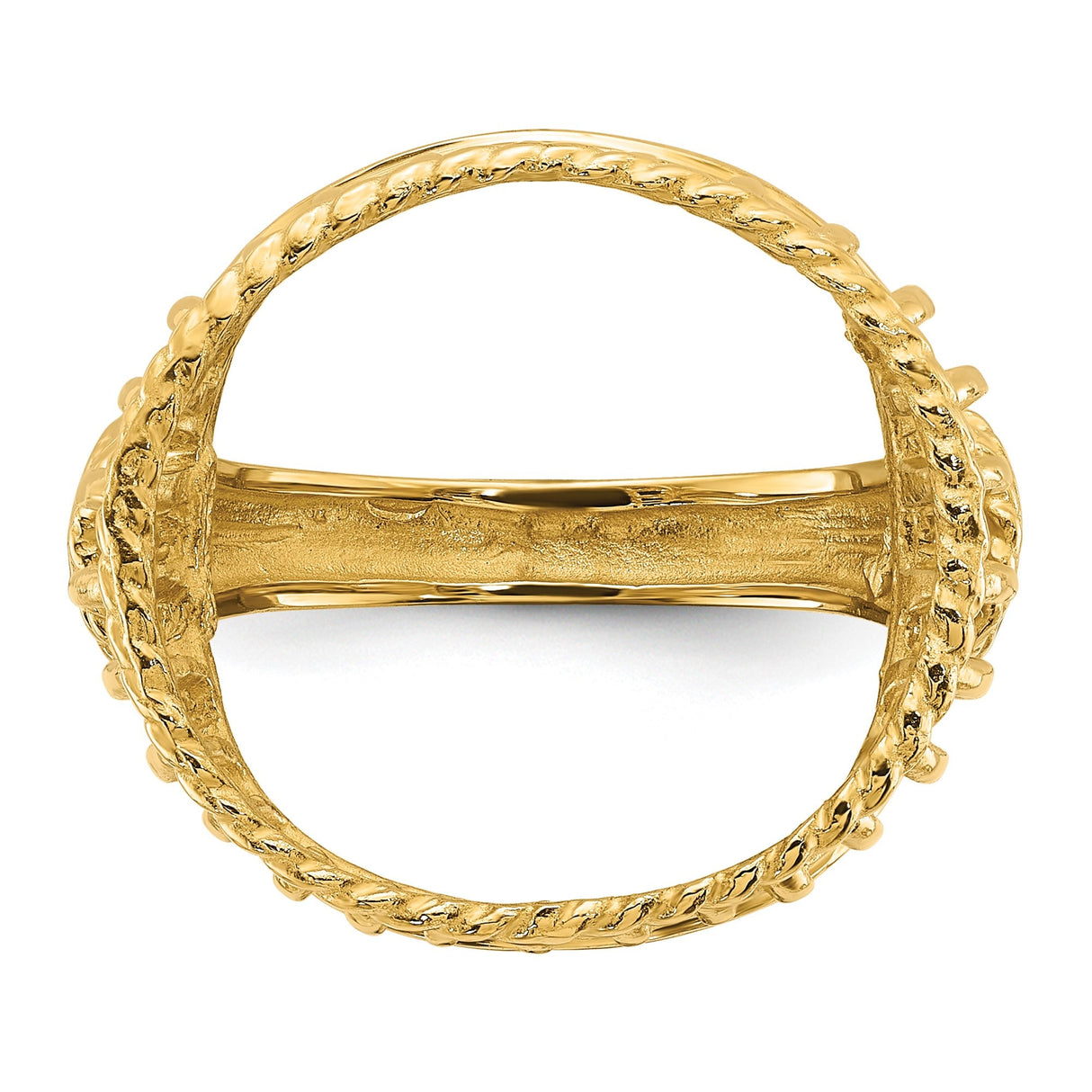 17 mm 14k Yellow Gold coin bezel for 16.5 mm Coin — additional image