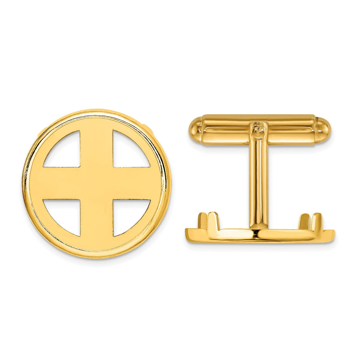 18 mm 14k Yellow Gold coin bezel for 17.8 mm Coin