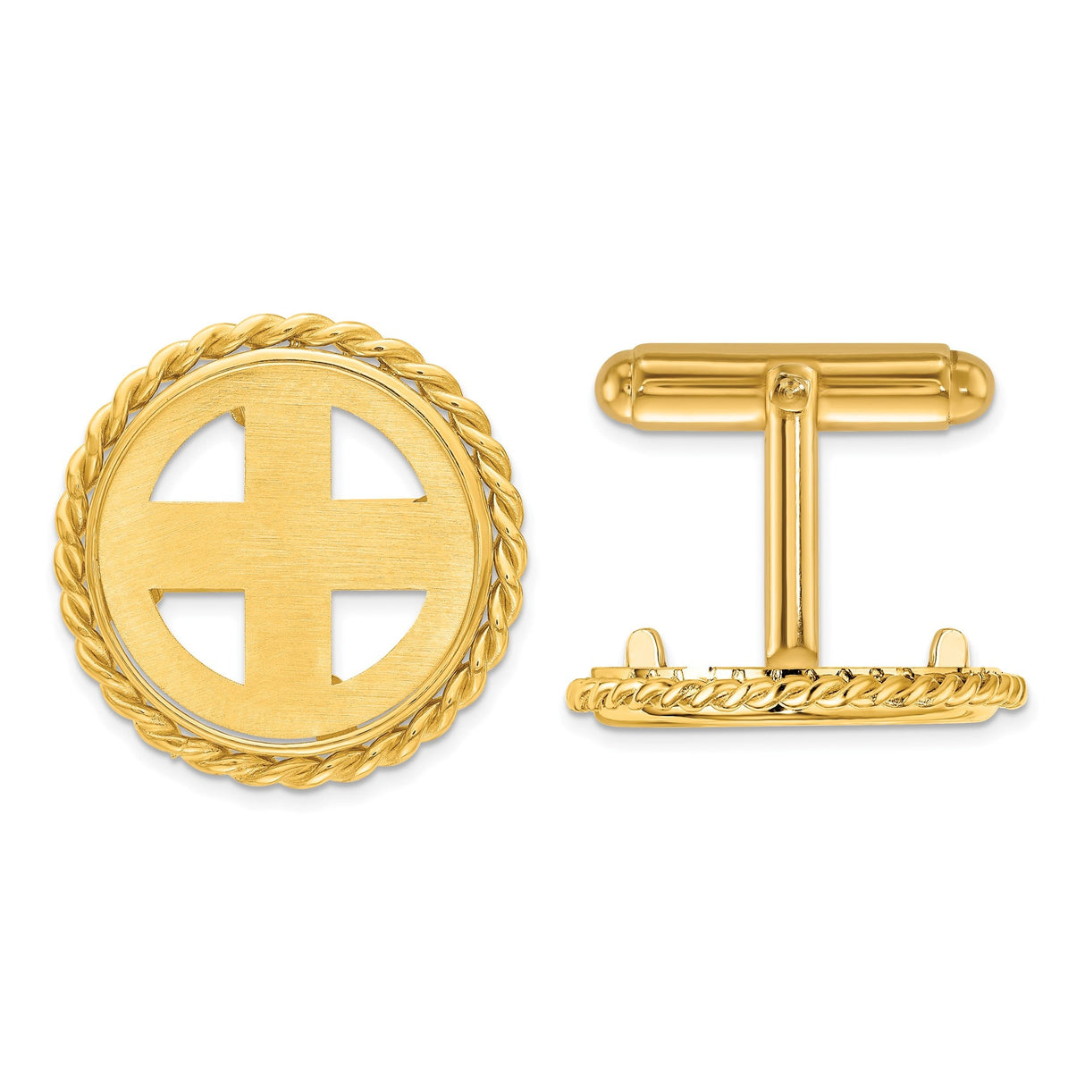 18 mm 14k Yellow Gold coin bezel for 17.8 mm Coin