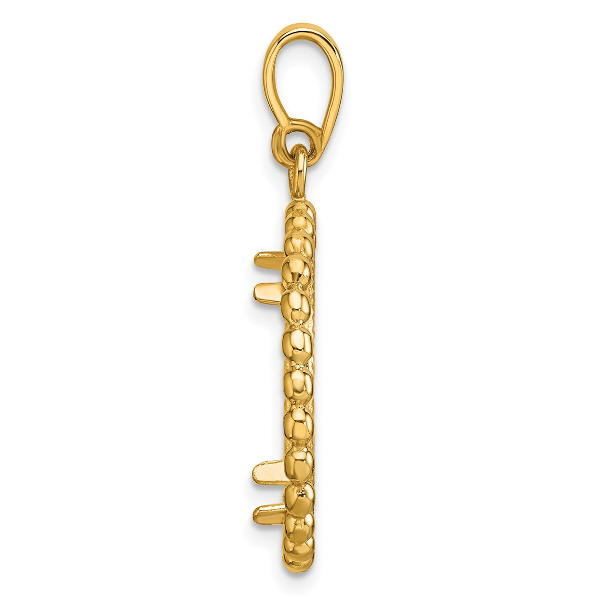 18 mm 14k Yellow Gold coin bezel for 17.8 mm Coin — alternate view