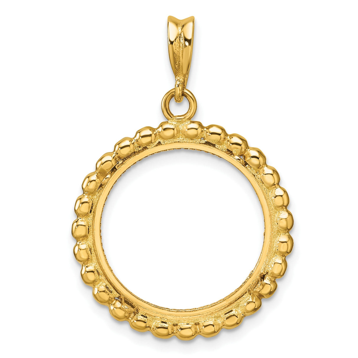 18 mm 14k Yellow Gold coin bezel for 17.8 mm Coin — additional image