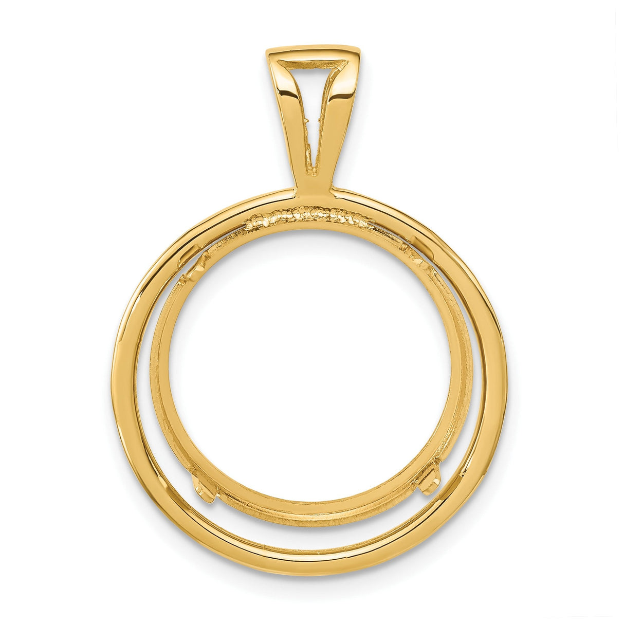 18 mm 14k Yellow Gold coin bezel for 17.8 mm Coin — additional image