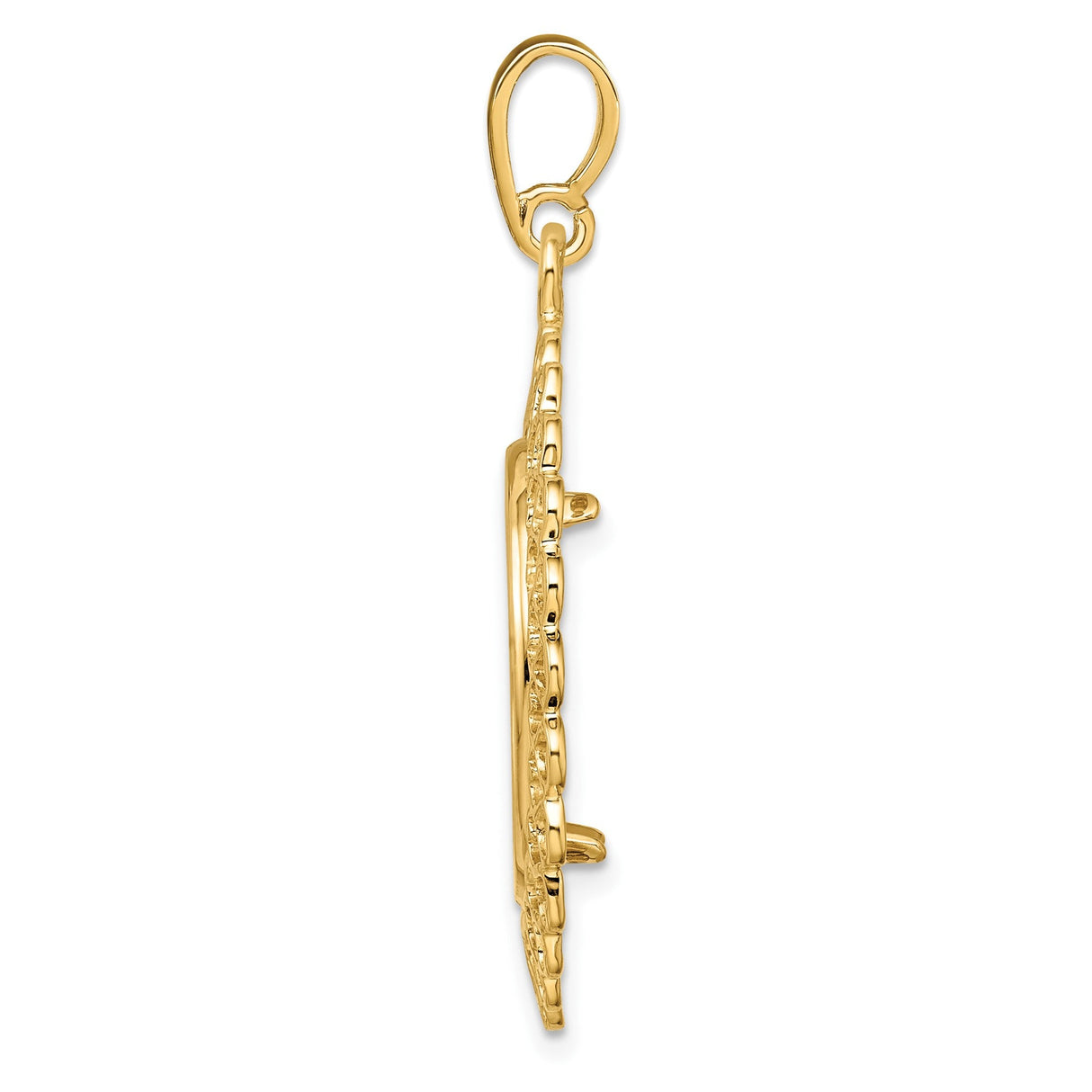 18 mm 14k Yellow Gold coin bezel for 17.8 mm Coin — alternate view