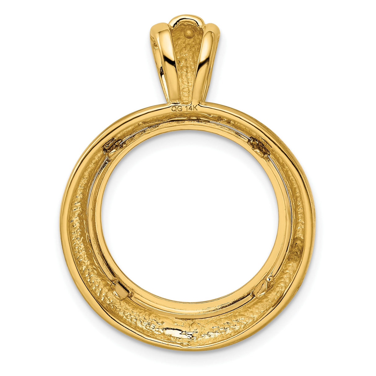 18 mm 14k Yellow Gold coin bezel for 17.8 mm Coin — additional image