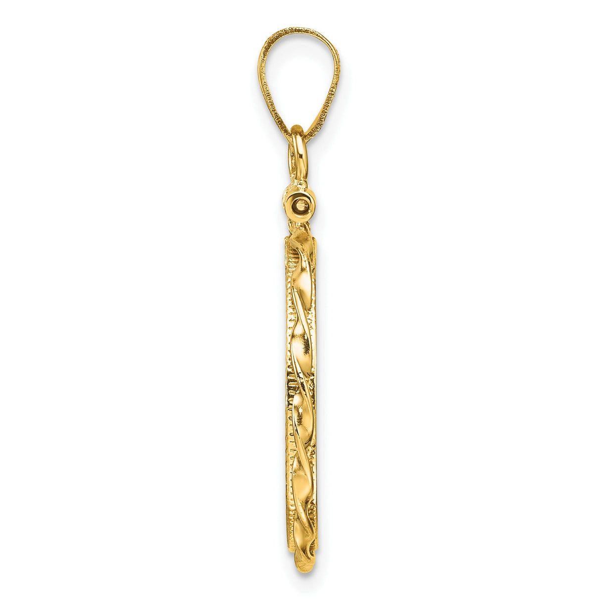 18 mm 14k Yellow Gold coin bezel for 17.8 mm Coin — alternate view
