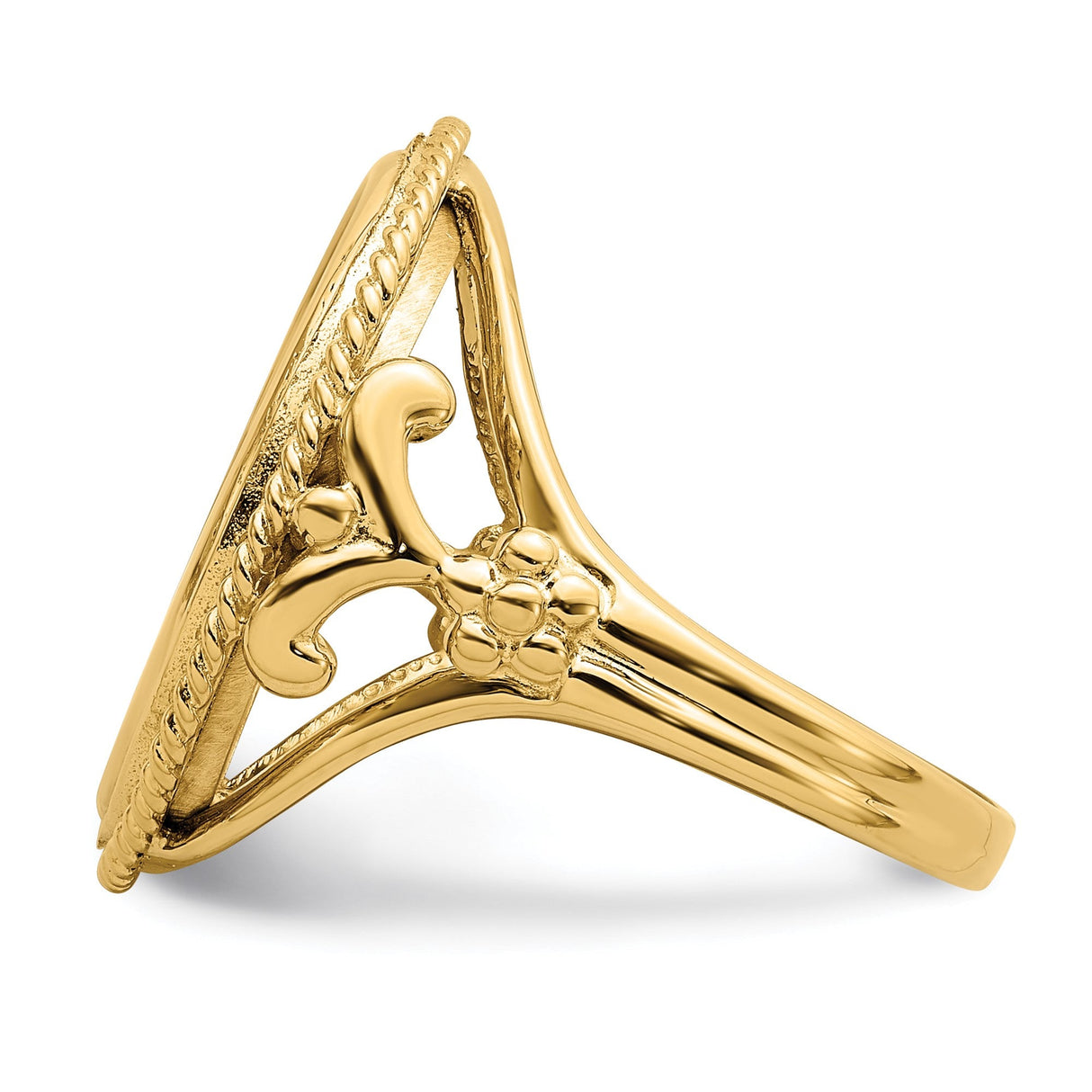 18 mm 14k Yellow Gold coin bezel for 17.8 mm Coin — additional image