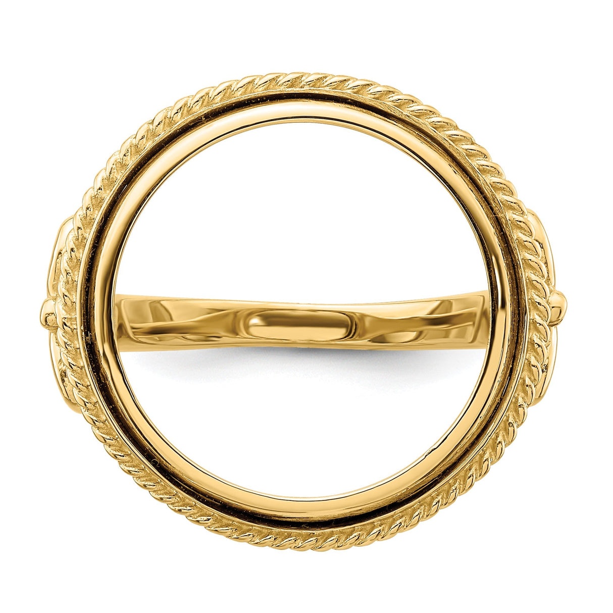 18 mm 14k Yellow Gold coin bezel for 17.8 mm Coin — additional image
