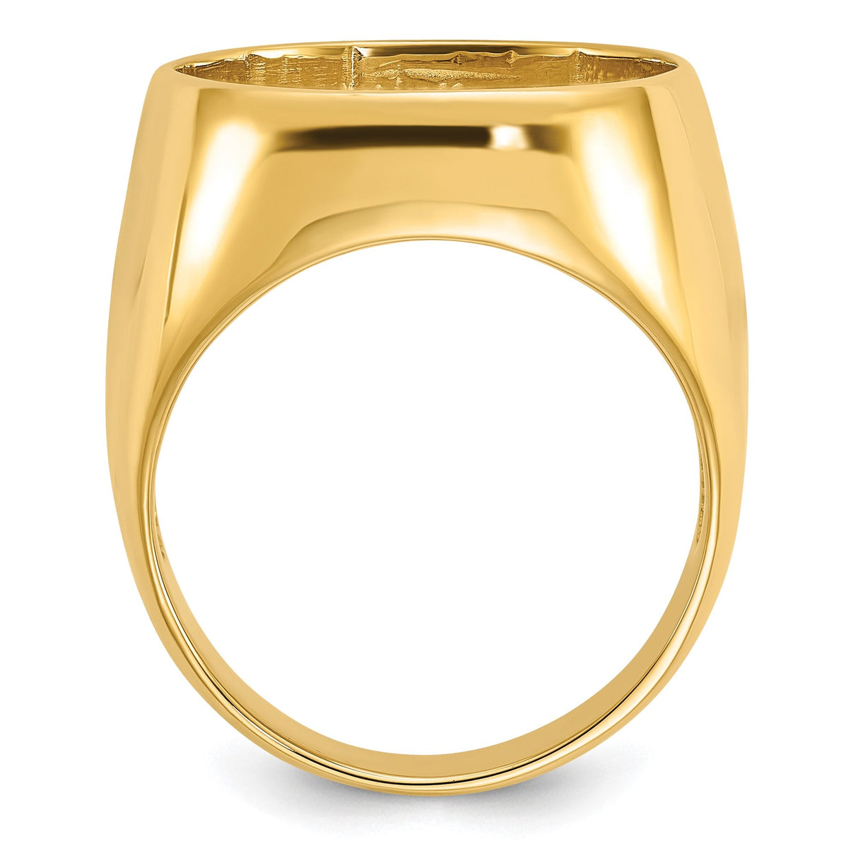 18 mm 14k Yellow Gold coin bezel for 17.8 mm Coin — alternate view