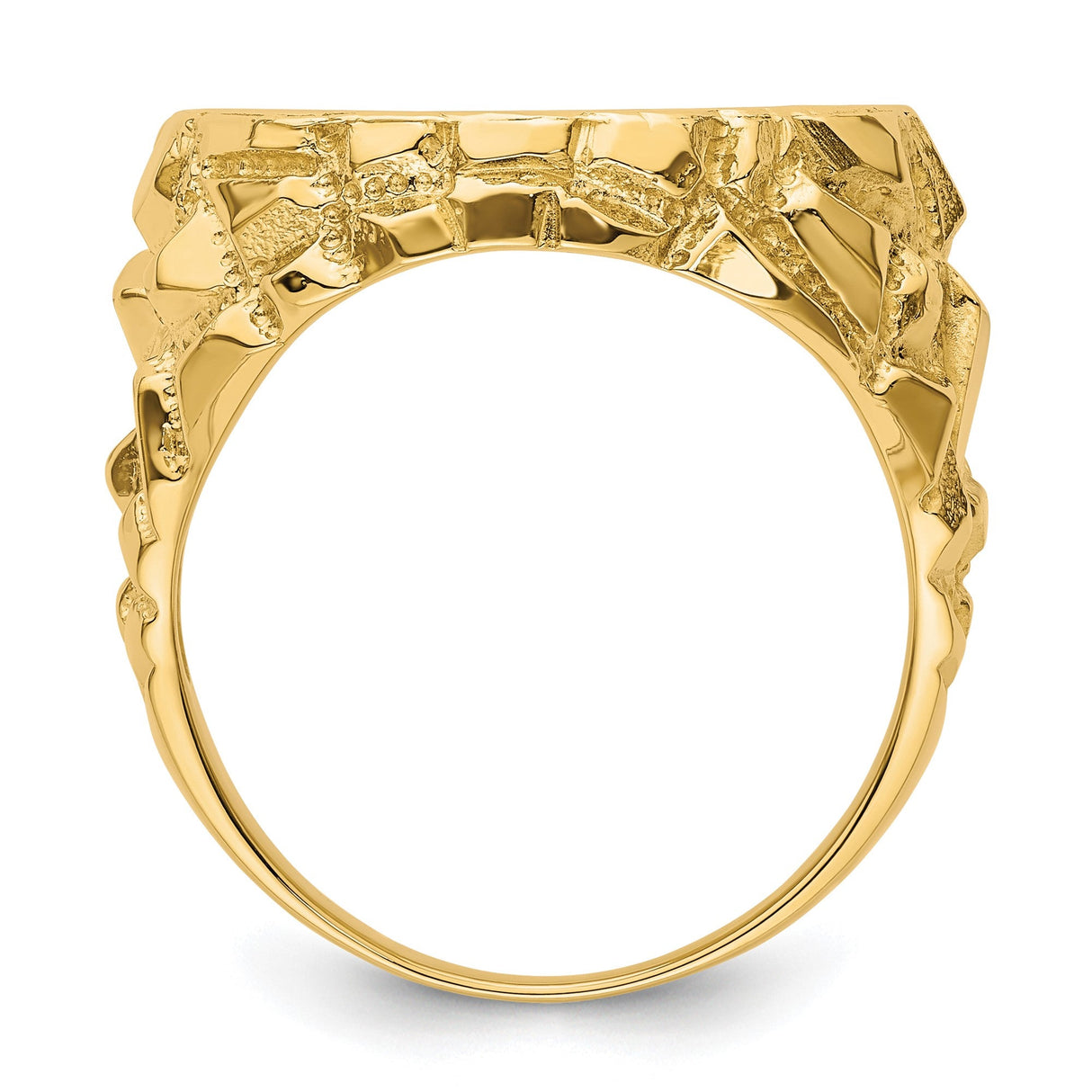18 mm 14k Yellow Gold coin bezel for 17.8 mm Coin — alternate view