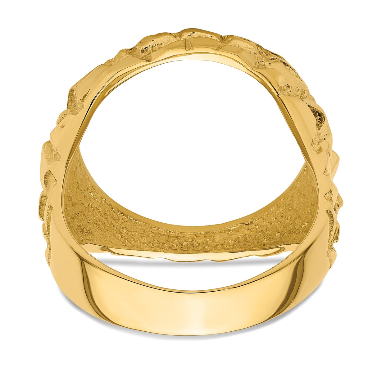 18 mm 14k Yellow Gold coin bezel for 17.8 mm Coin — additional image