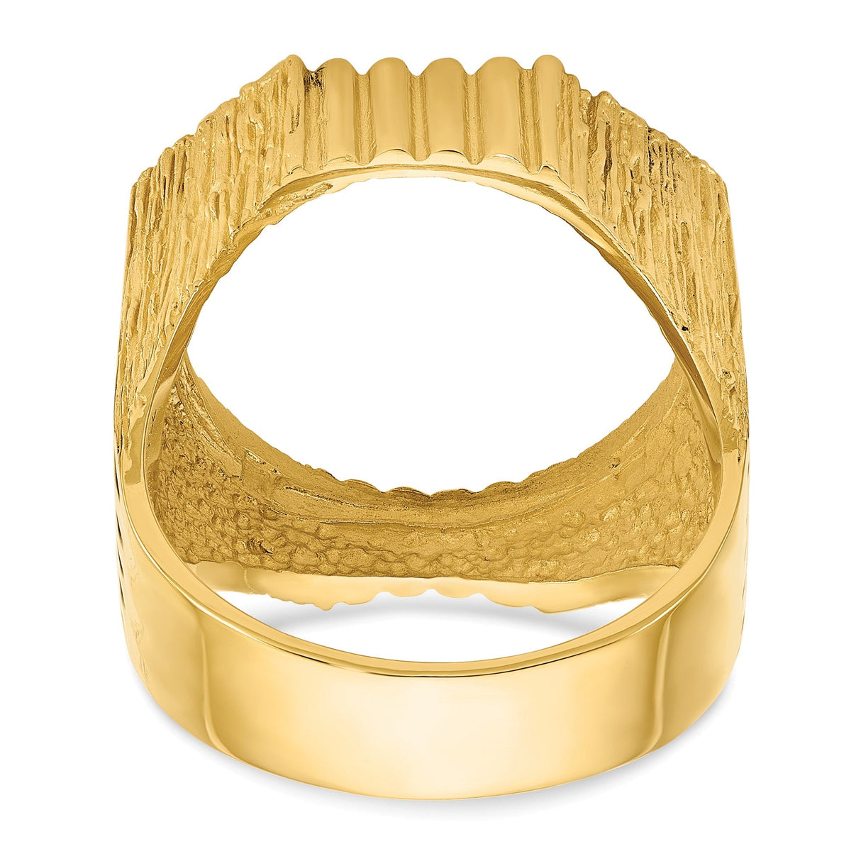 18 mm 14k Yellow Gold coin bezel for 17.8 mm Coin — additional image