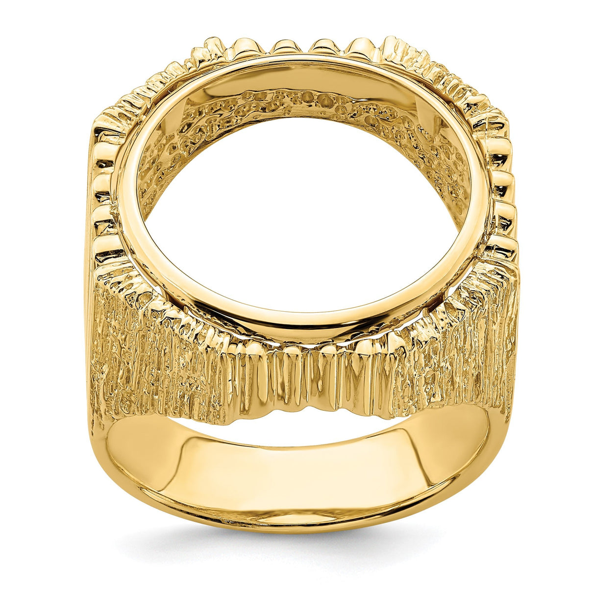 18 mm 14k Yellow Gold coin bezel for 17.8 mm Coin — additional image