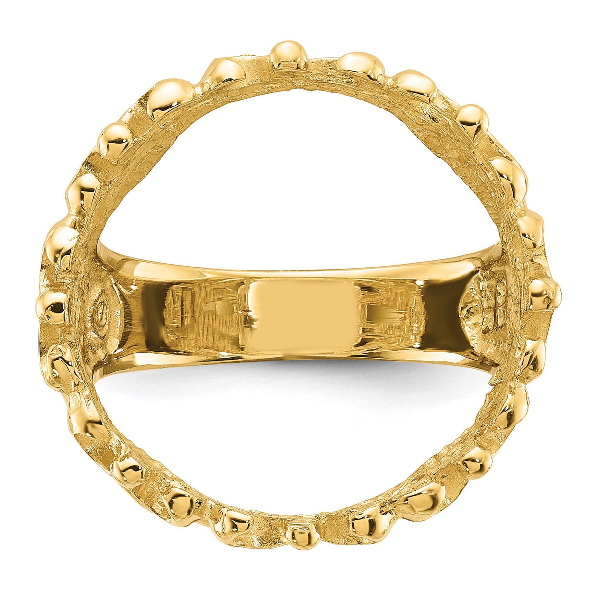 18 mm 14k Yellow Gold coin bezel for 17.8 mm Coin — additional image