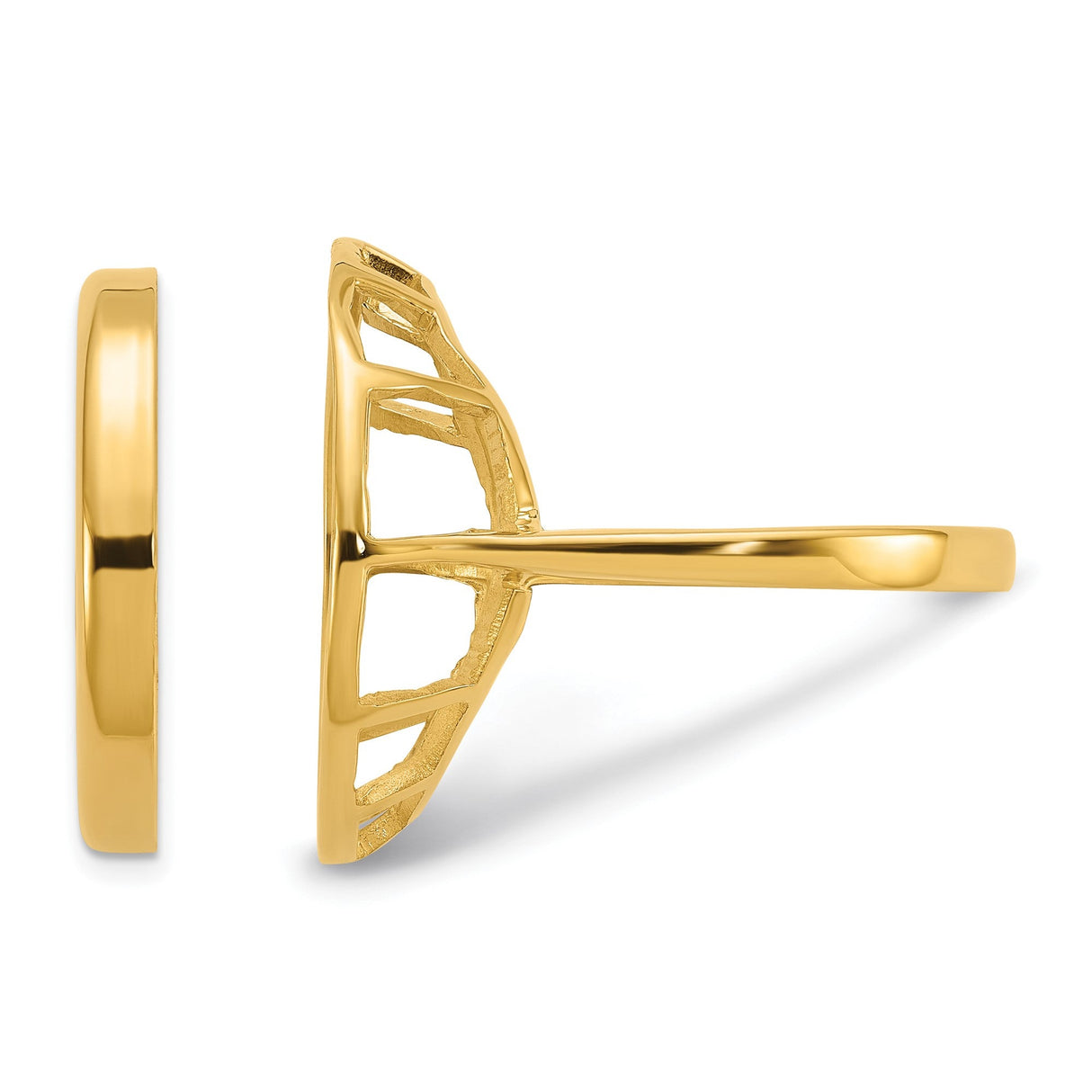 18 mm 14k Yellow Gold coin bezel for 17.8 mm Coin — additional image