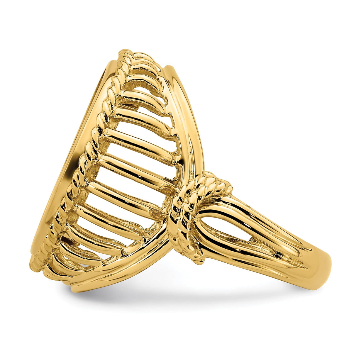 18 mm 14k Yellow Gold coin bezel for 17.8 mm Coin — additional image