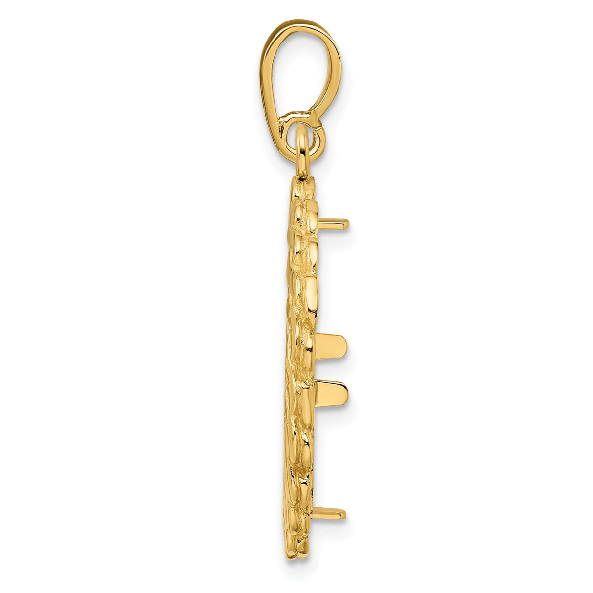 18 mm 14k Yellow Gold coin bezel for 18 mm Coin — alternate view