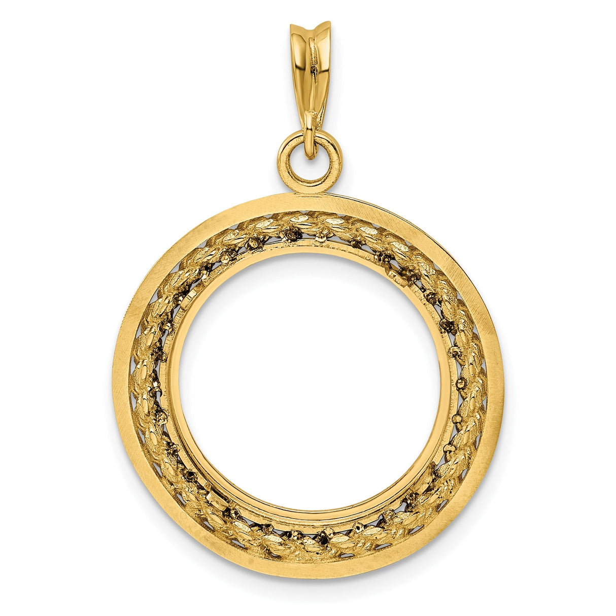 18 mm 14k Yellow Gold coin bezel for 18 mm Coin — additional image
