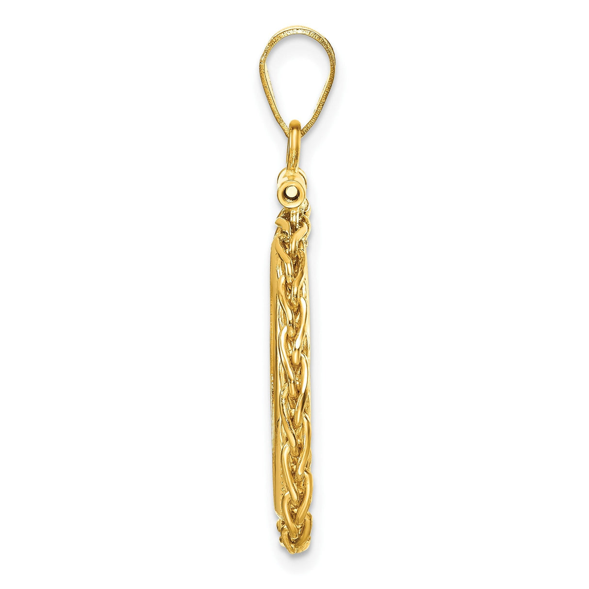 18 mm 14k Yellow Gold coin bezel for 18 mm Coin — alternate view