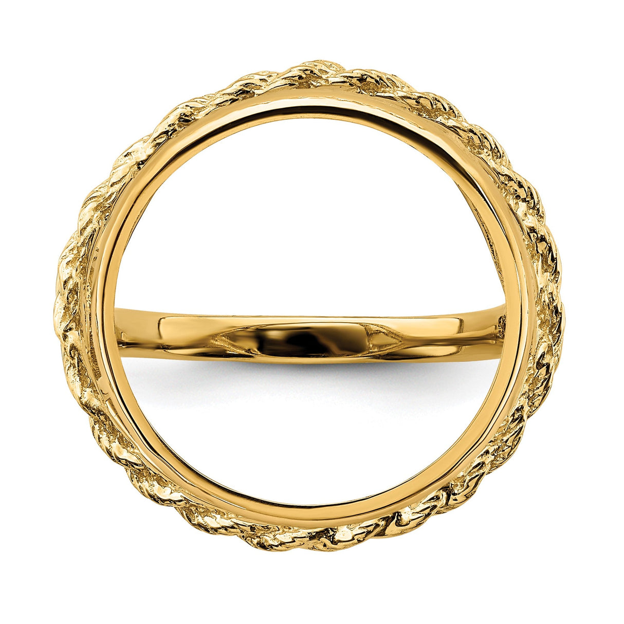 18 mm 14k Yellow Gold coin bezel for 18 mm Coin — additional image