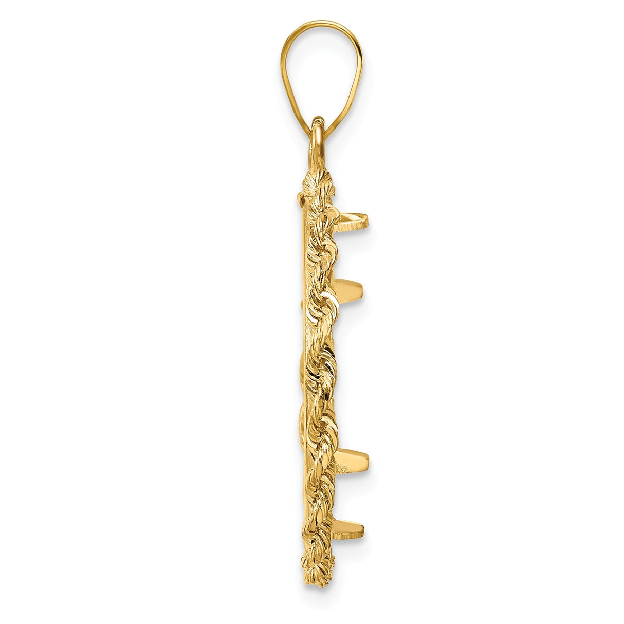 19 mm 14k Yellow Gold coin bezel for 19 mm Coin — alternate view