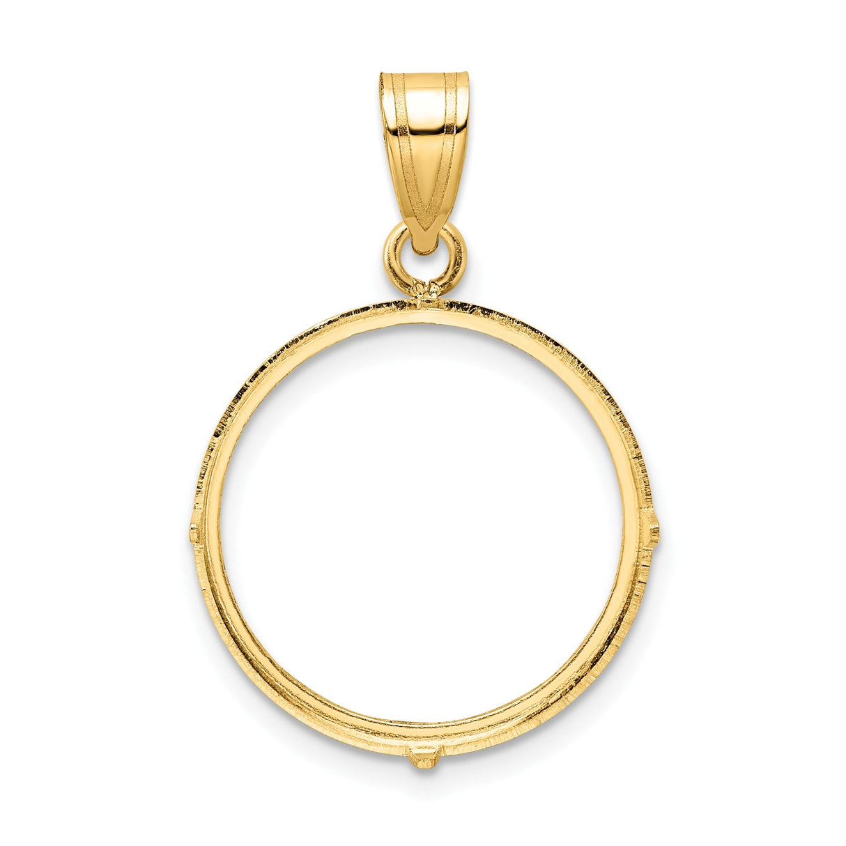19 mm 14k Yellow Gold coin bezel for 19 mm Coin — additional image