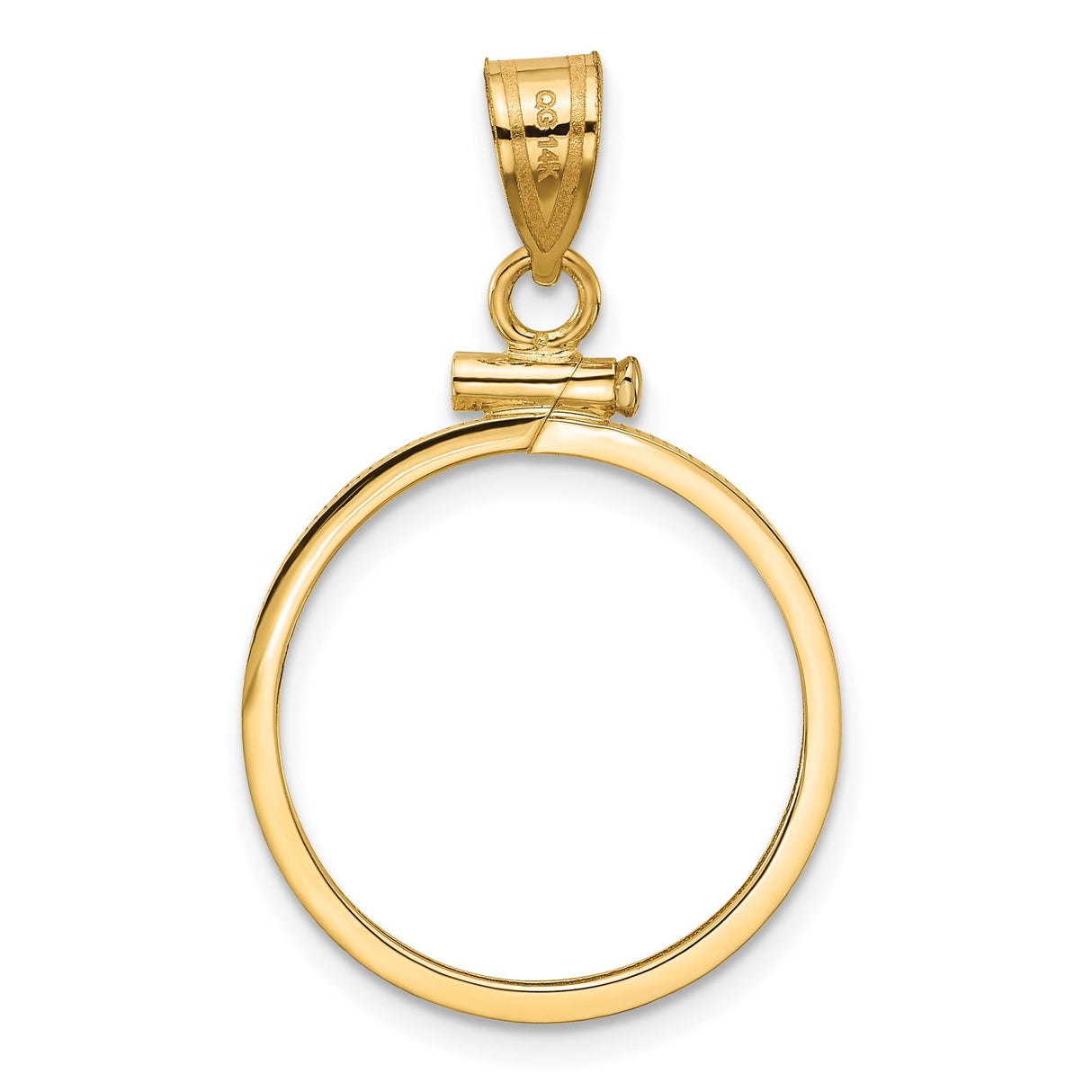19 mm 14k Yellow Gold coin bezel for 19 mm Coin — additional image