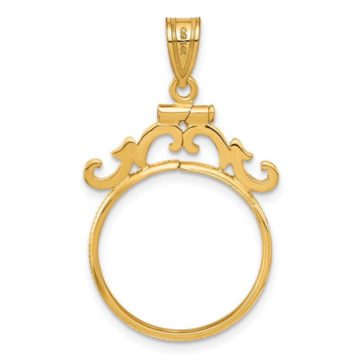 19 mm 14k Yellow Gold coin bezel for 19 mm Coin — additional image