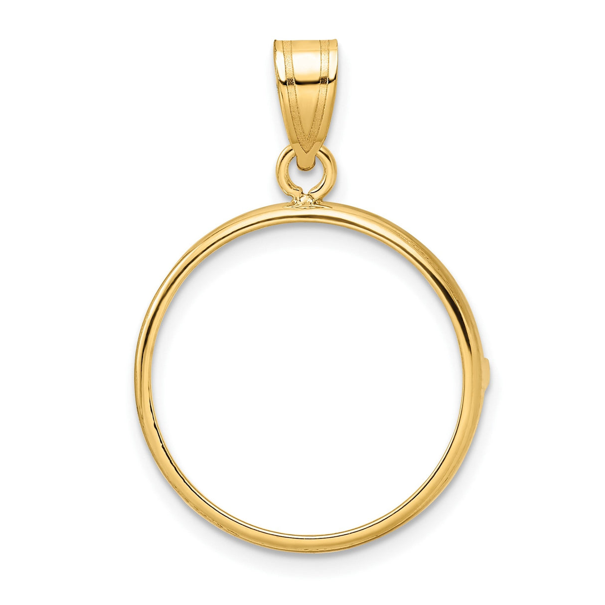 20 mm 14k Yellow Gold coin bezel for 19.5 mm Coin