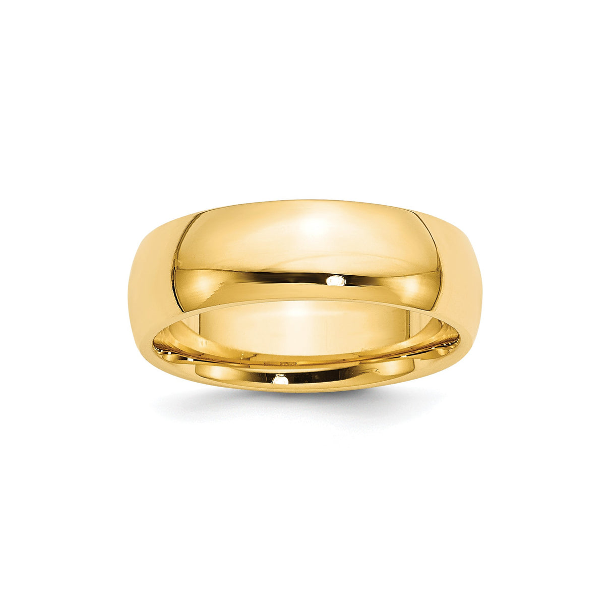 10k Yellow Gold Comfort Fit, Lightweight wedding band ring