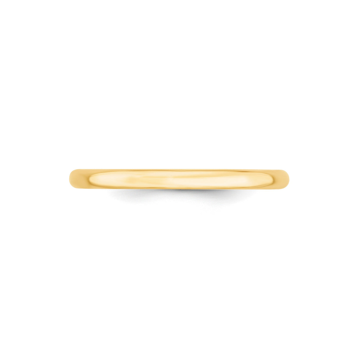 10k Yellow Gold Comfort Fit, Lightweight wedding band ring alternate angle