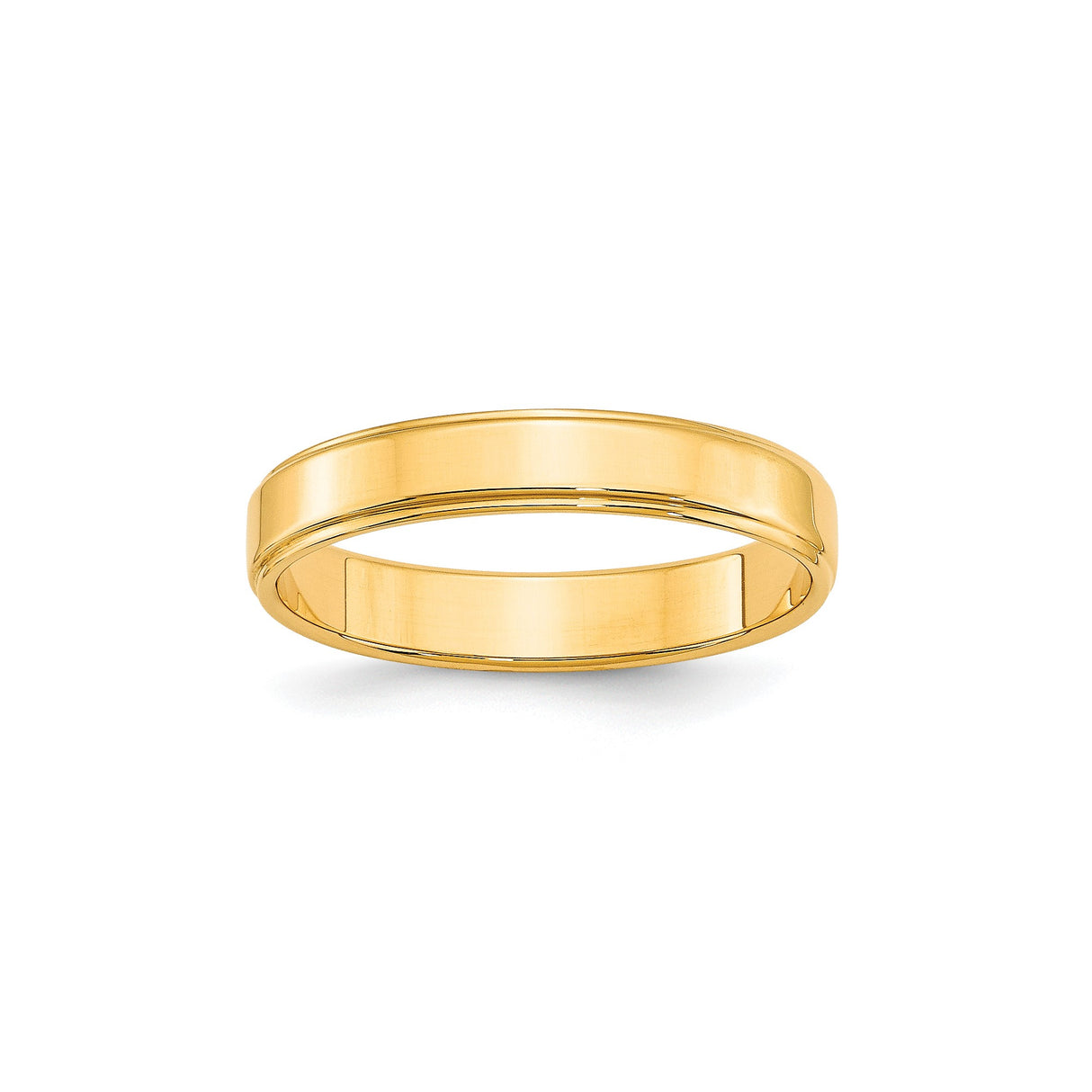 10k Yellow Gold Flat wedding band ring