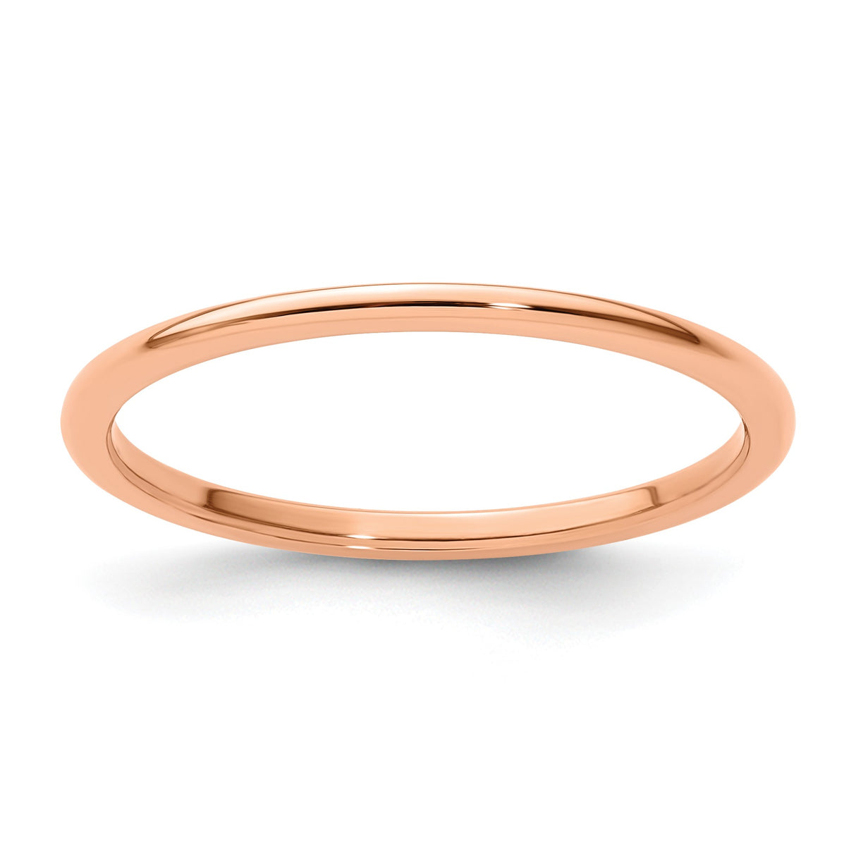 10k Rose Gold Domed wedding band ring