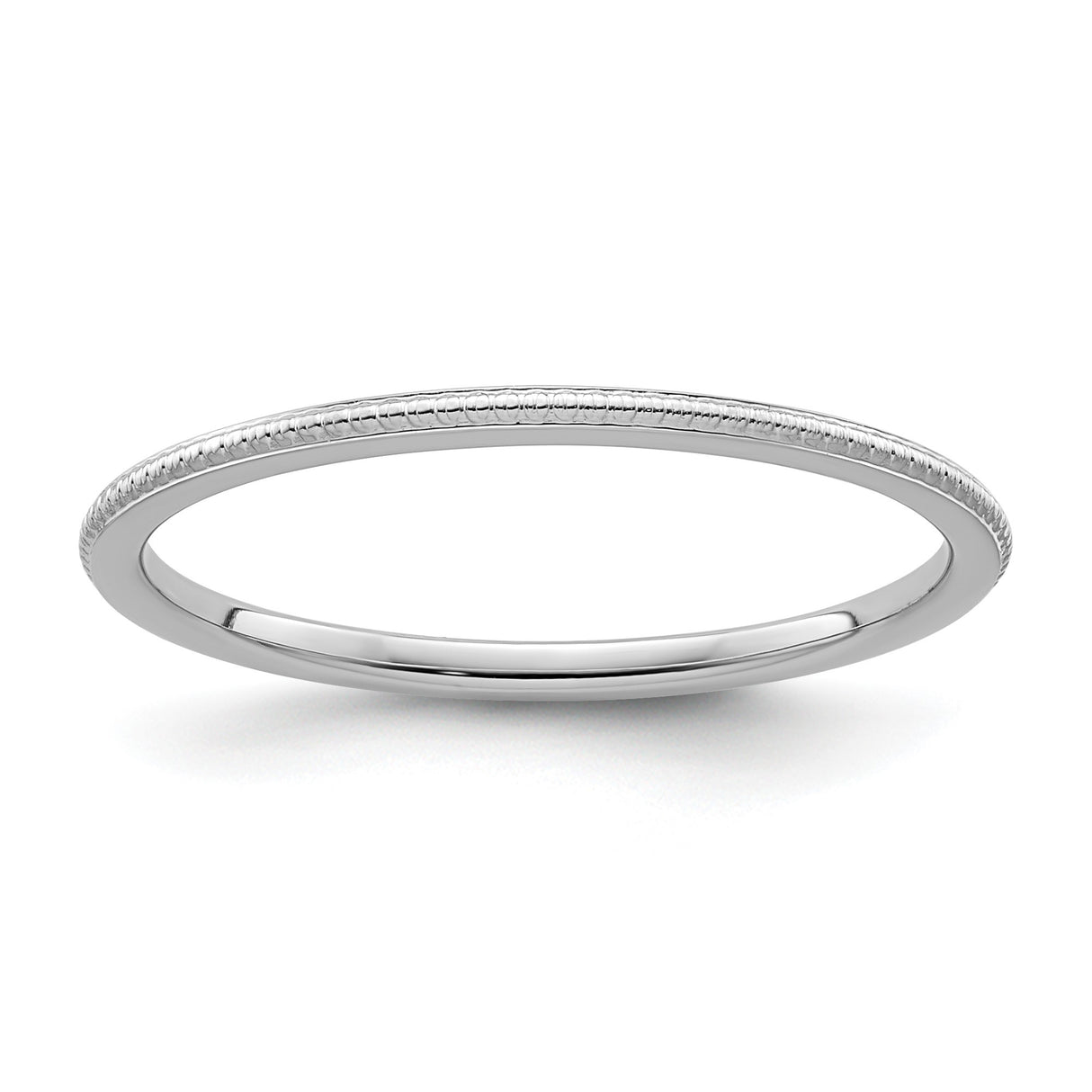 10k White Gold wedding band ring