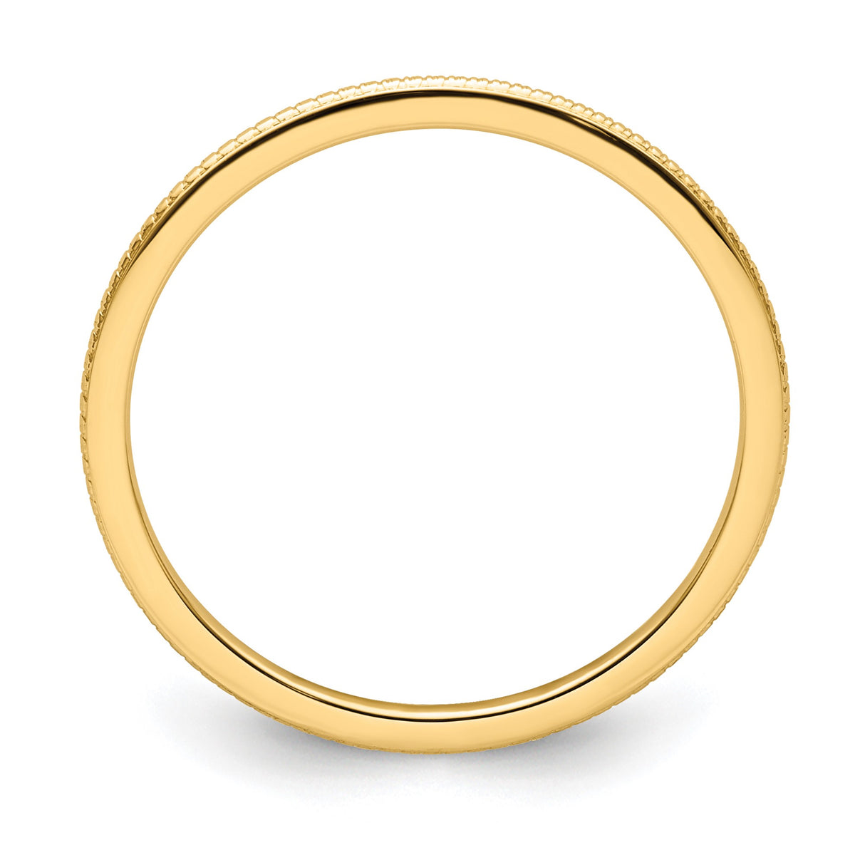 10k Yellow Gold wedding band ring alternate angle