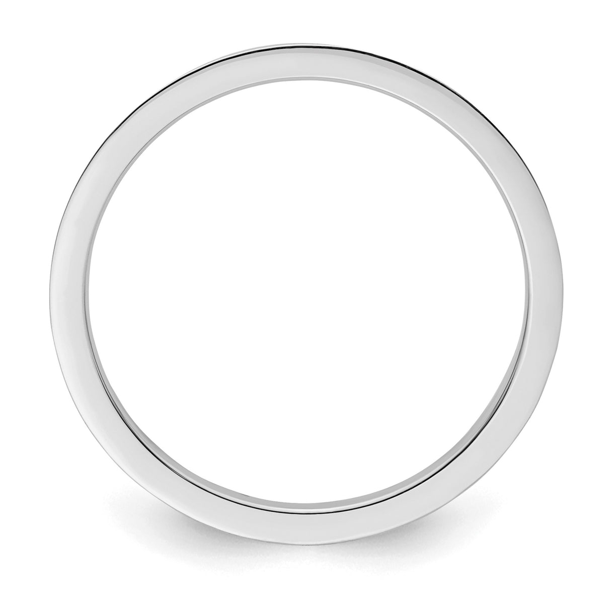 10k White Gold wedding band ring alternate angle