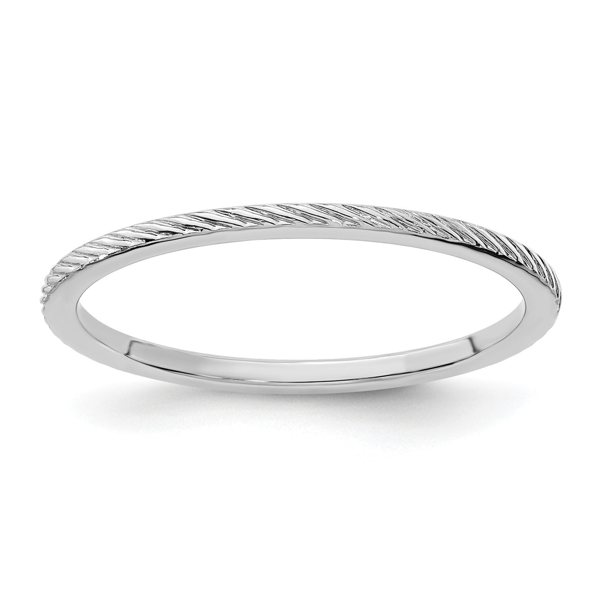 10k White Gold wedding band ring