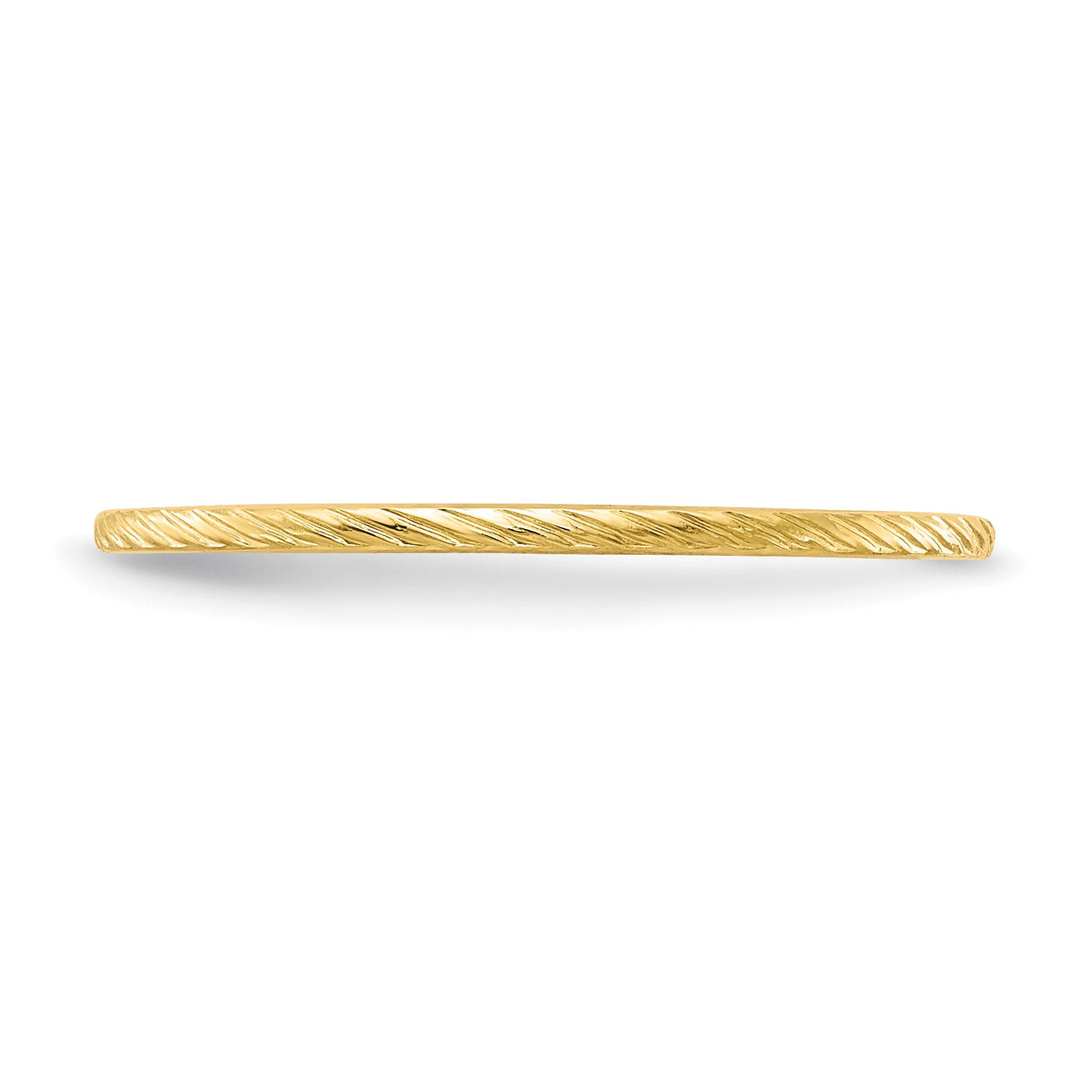 10k Yellow Gold wedding band ring detail view