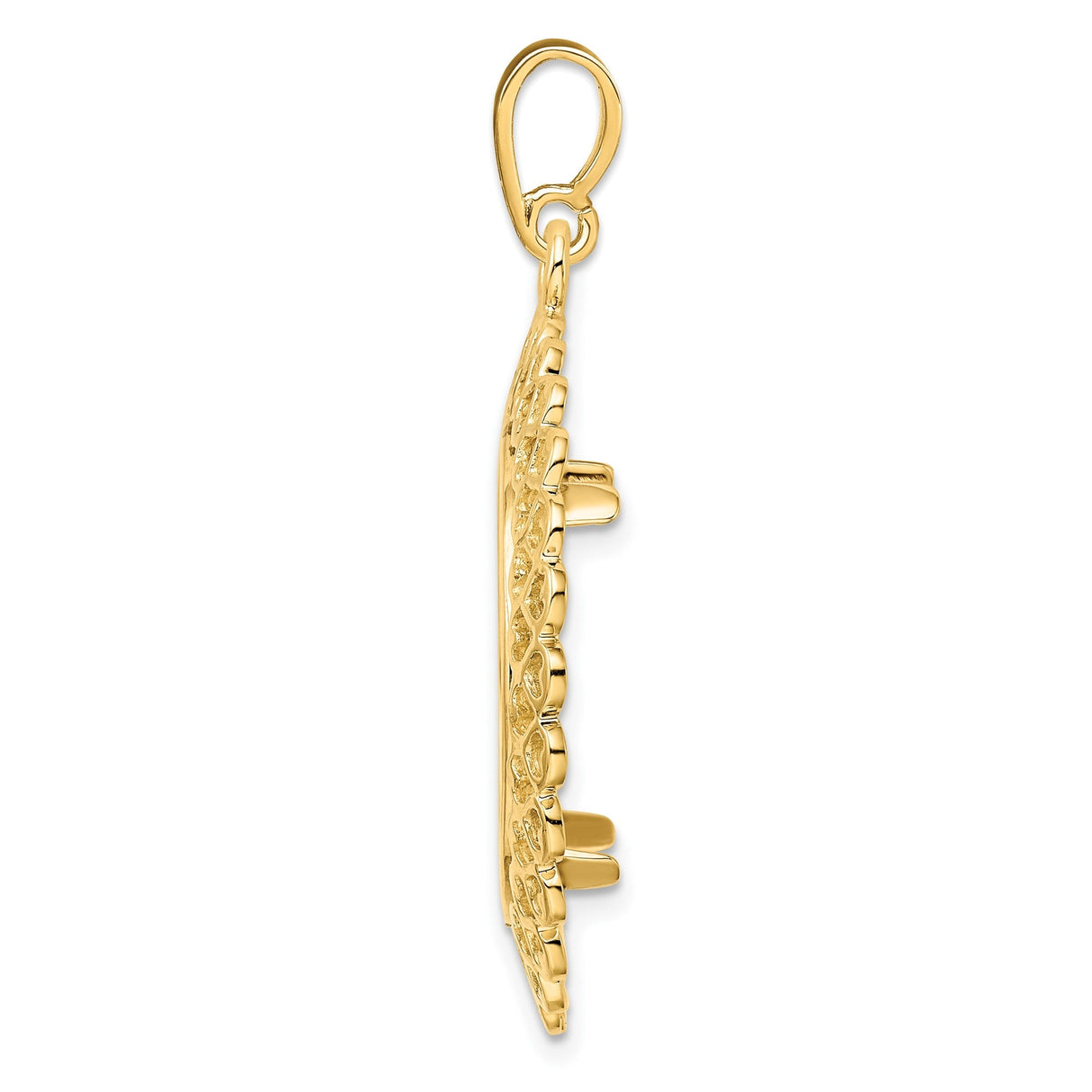 20 mm 14k Yellow Gold coin bezel for 20 mm Coin — alternate view