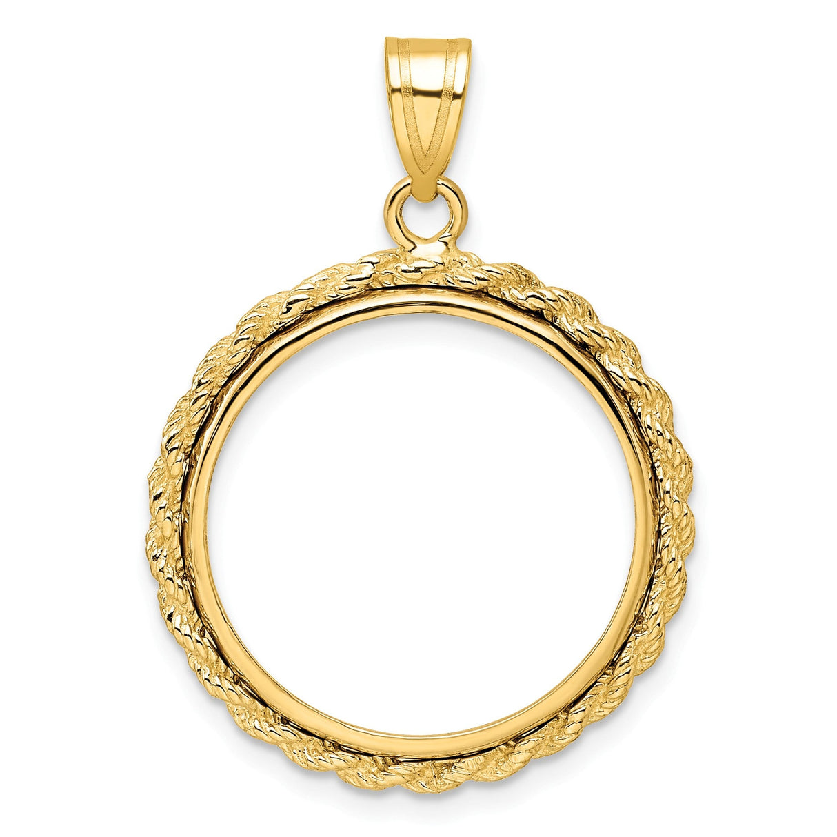 20 mm 14k Yellow Gold coin bezel for 20 mm Coin