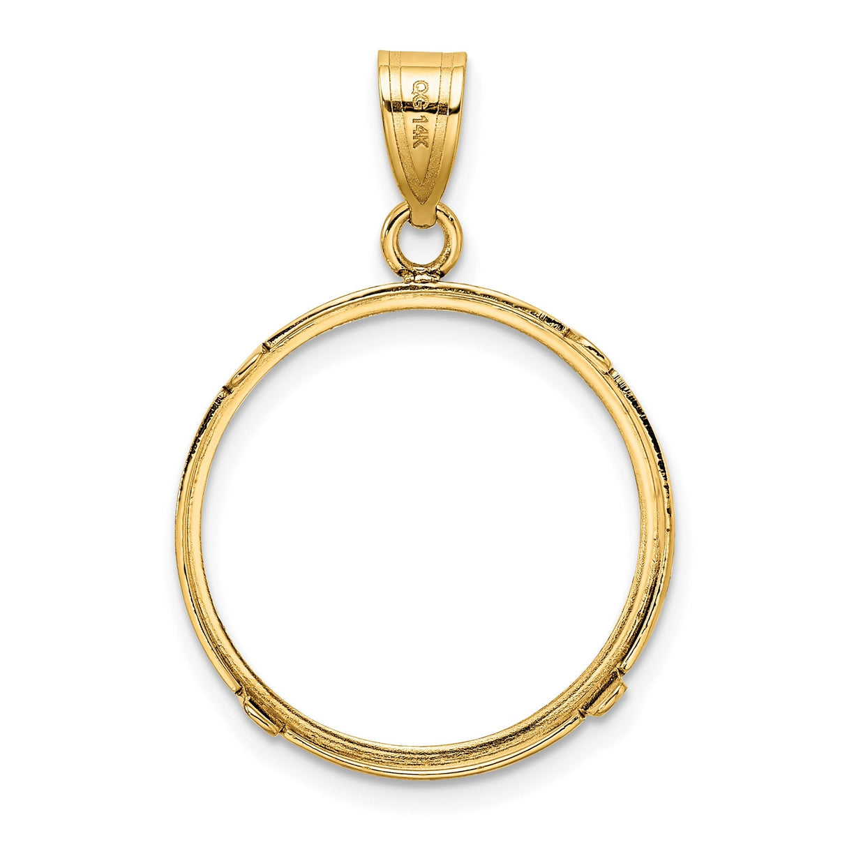 20 mm 14k Yellow Gold coin bezel for 20 mm Coin — additional image